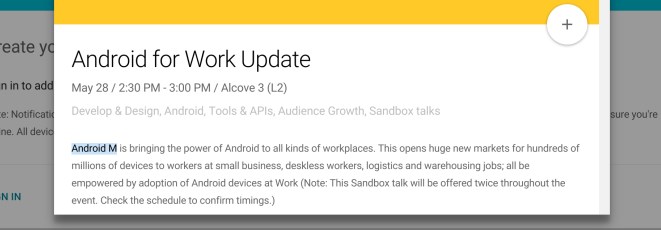 Android for Work Update Android M