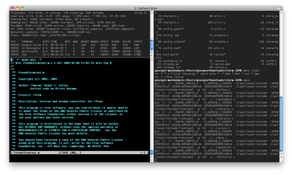 Приклад вигляду iTerm2