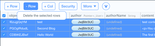 delete existing blogs