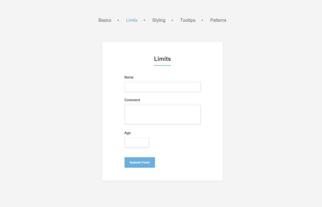 HTML5 Form Validation